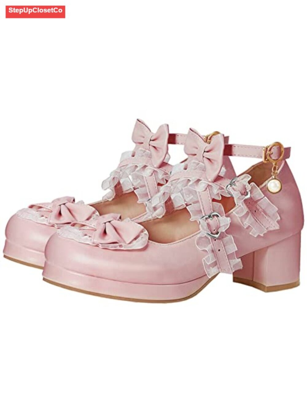 LUXMAX Lolita Mary Jane Platform Pumps Kawaii Cute Heels